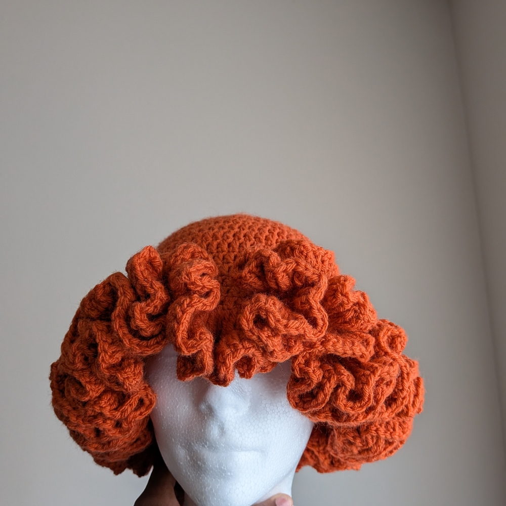 Orange Crochet Women's Hat